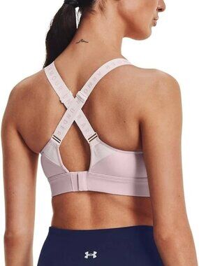 Under Armour Sports Bra XL D-DD Infinity High Strappy Pink hook  & eyes  $70